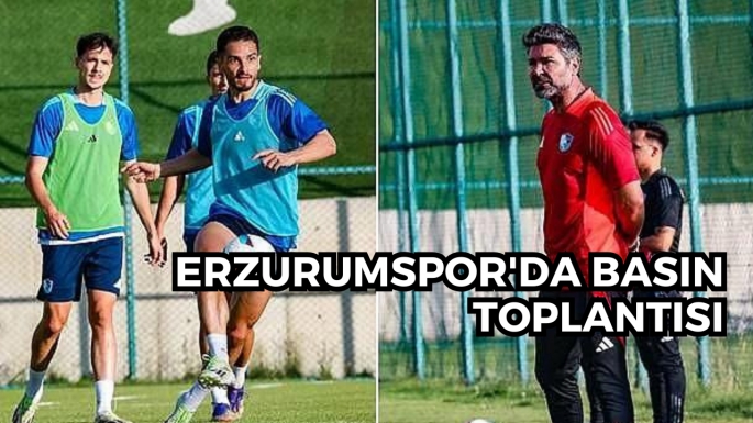 Erzurumspor'da basın toplantısı