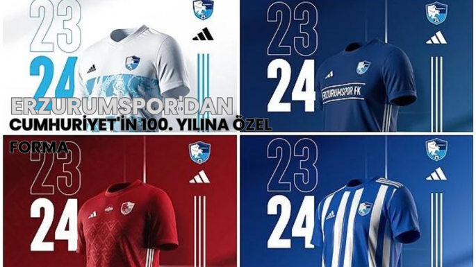 Erzurumspor'dan Cumhuriyet'in 100. yılına özel forma