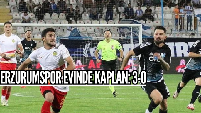 Erzurumspor evinde kaplan: 3-0