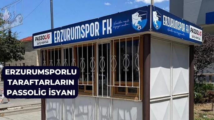 Erzurumsporlu taraftarların Passolig isyanı