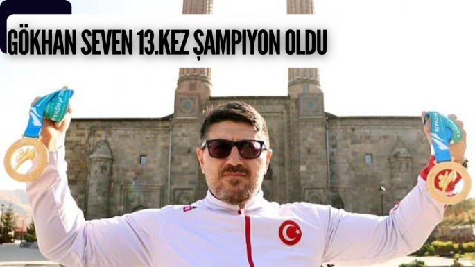 Gökhan Seven 13.kez şampiyon oldu