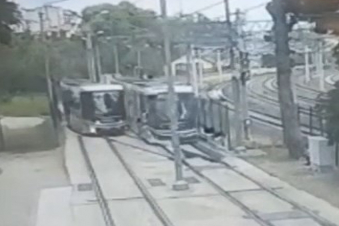 İki tramvay böyle çarpıştı