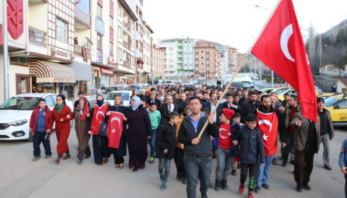 İspirliler Bahar Kalkanı Harekatı’na destek için yürüdü