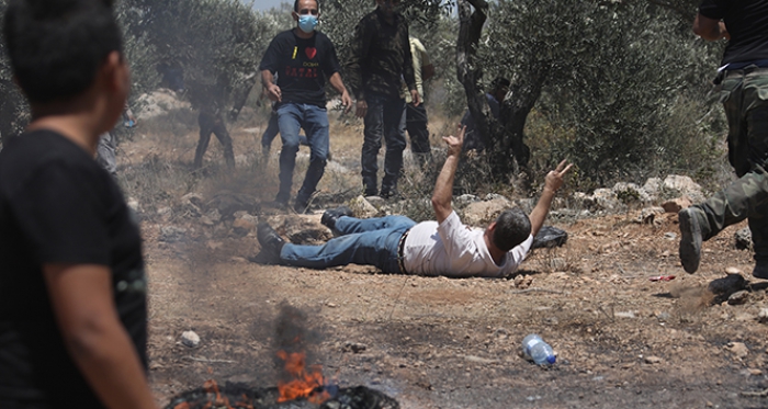 İsrail askerlerinden Nablus’taki protestolara müdahale