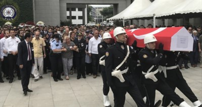 İstanbul'daki Şehit Sinan Acar için veda töreni