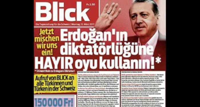 İsviçre'nin Blick gazetesi haddini aştı