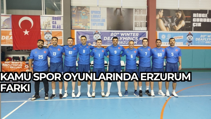 KAMU SPOR OYUNLARINDA ERZURUM FARKI