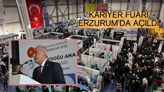 Kariyer fuarı Erzurum'da açıldı