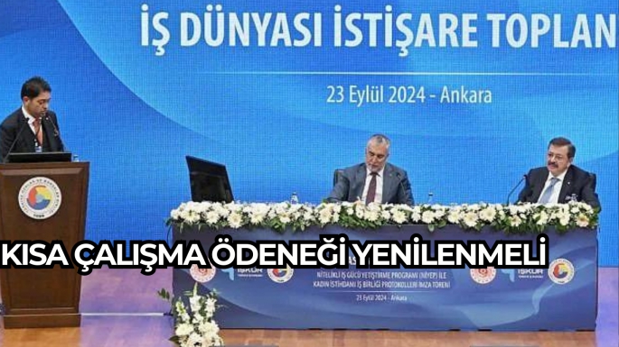 Kısa çalışma ödeneği  yenilenmeli