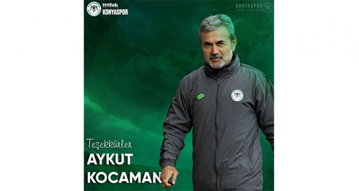 Konyaspor, Aykut Kocaman ile yolların ayrıldığını açıkladı