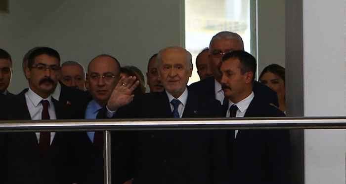 MHP Genel Başkanı Bahçeli MHP Genel Merkezine geldi