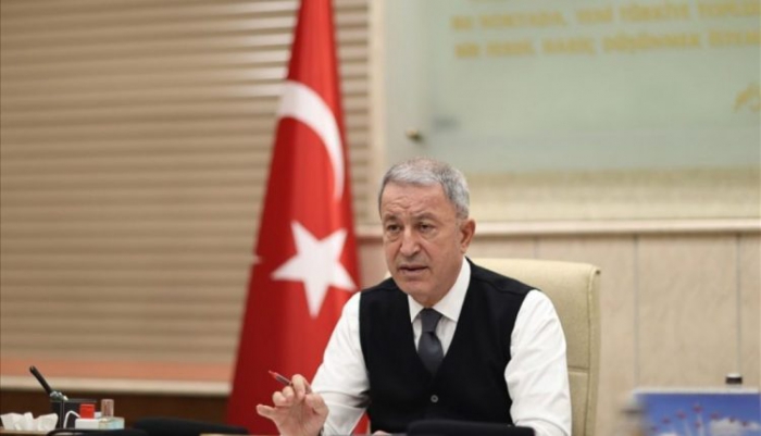 Millî Savunma Bakanı Hulusi Akar, video telekonferans yöntemiyle toplantı yaptı