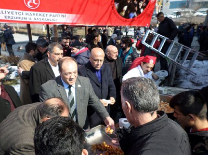 Milliyetçi Hareket Partisi Erzurum İl Başkanlığı Afrin ve tüm vatan şehitleri için Fatiha’da buluştu