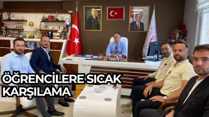 ÖĞRENCİLERE SICAK KARŞILAMA