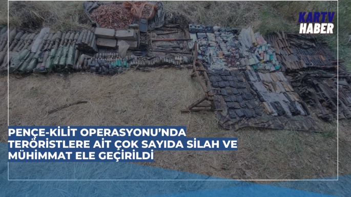 Pençe-Kilit Operasyonu’nda Teröristlere Ait Çok Sayıda Silah ve Mühimmat Ele Geçirildi