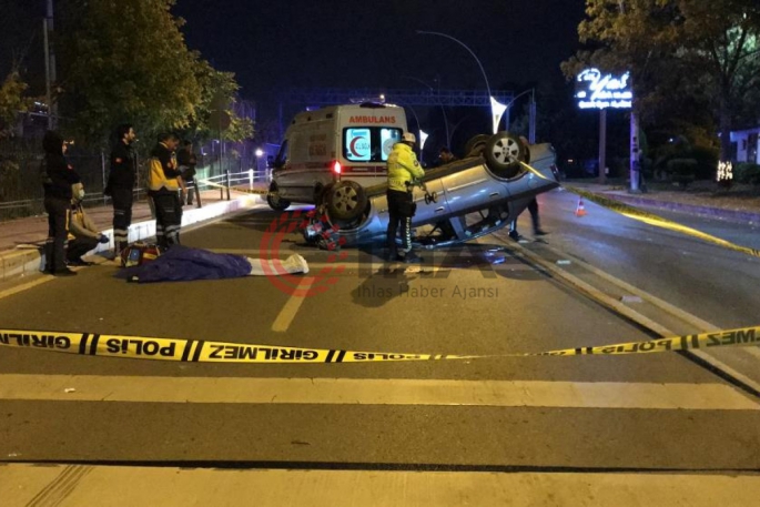 Takla atan otomobildeki 16 yaşındaki genç hayatını kaybetti