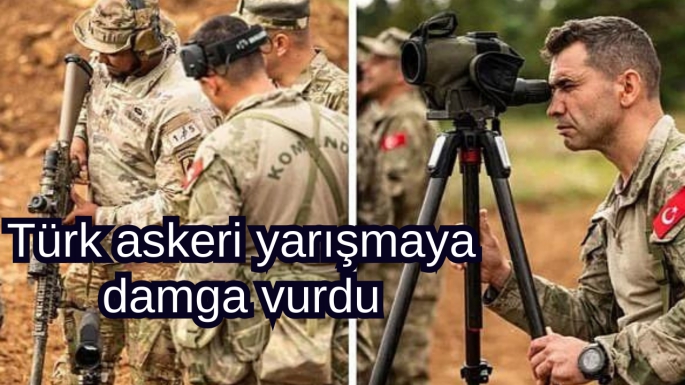 Türk askeri yarışmaya damga vurdu