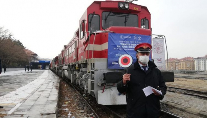 Türkiye’den Çin’e ilk ihracat treni Erzurum’a ulaştı