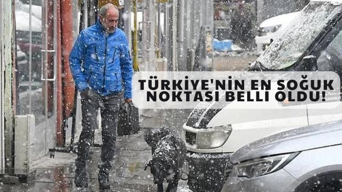 Türkiye'nin en soğuk noktası belli oldu!