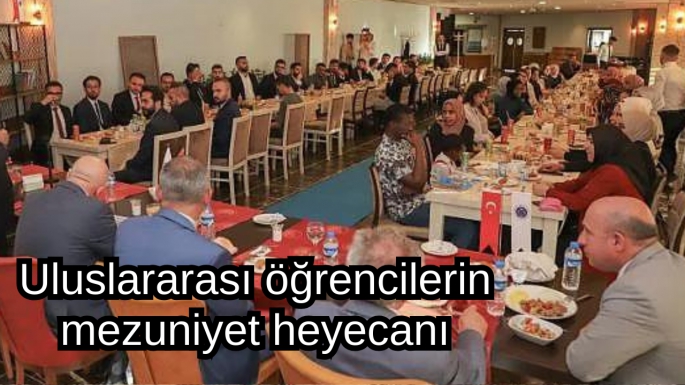 Uluslararası öğrencilerin mezuniyet heyecanı