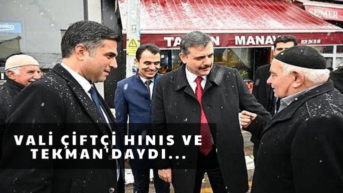 Vali Çiftçi Hınıs ve Tekman'daydı...