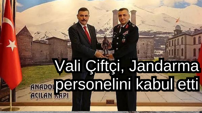 Vali Çiftçi, Jandarma personelini kabul etti