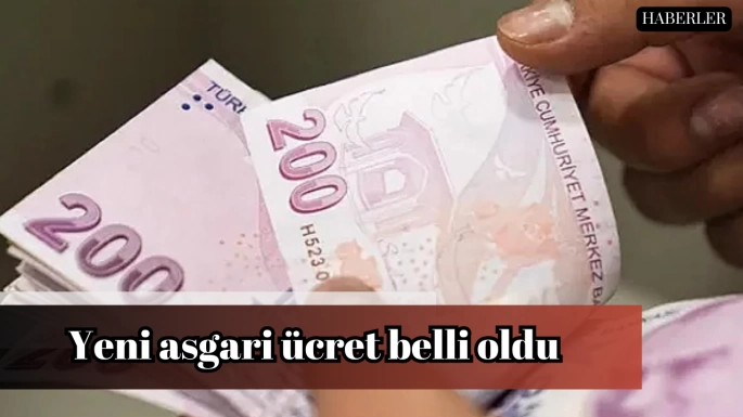 Yeni asgari ücret belli oldu